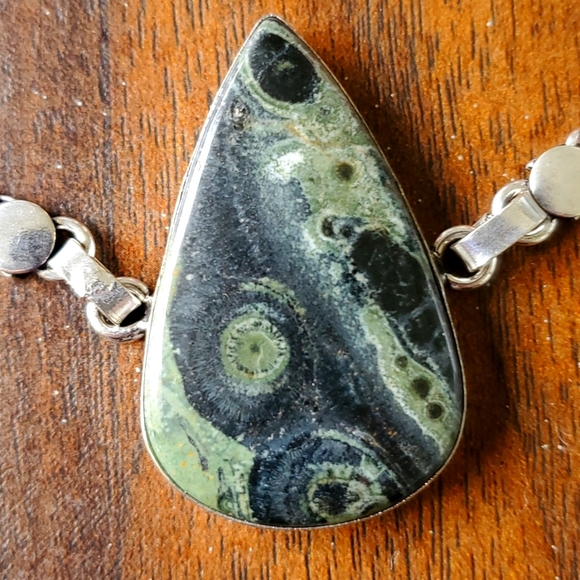 New Kambaba Jasper 925 Silver Bracelet. - Picture 4 of 15